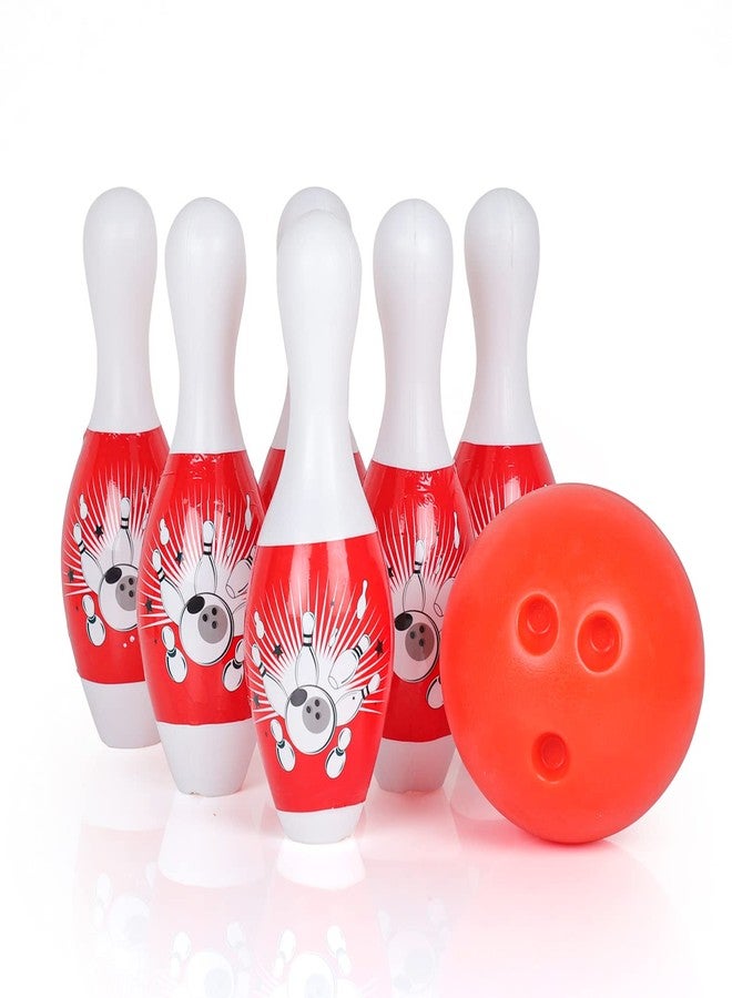 HIGHROOF® Bowling Game for Kids 6 Pin 1 Balls Bowling Set for Kids Games Indoor Outdoor Play for Boys Girls RED - Image 1